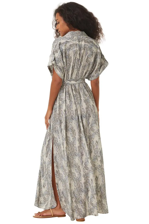 Women MISA Los Angeles Dresses LOU DRESS Spring Python