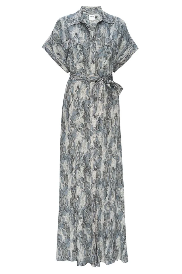 Women MISA Los Angeles Dresses LOU DRESS Spring Python
