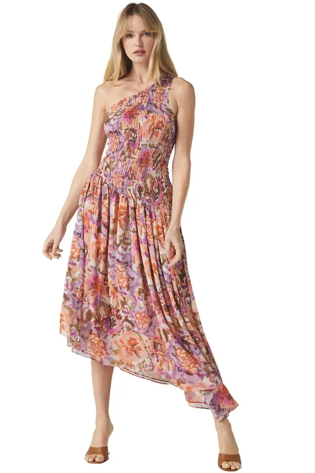 Women MISA Los Angeles Dresses LYDIA DRESS Sunset Blooms