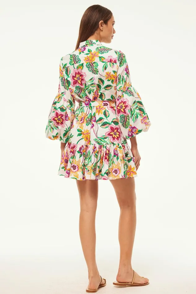 Women MISA Los Angeles Dresses MARTINA DRESS Flora Exotica Poplin