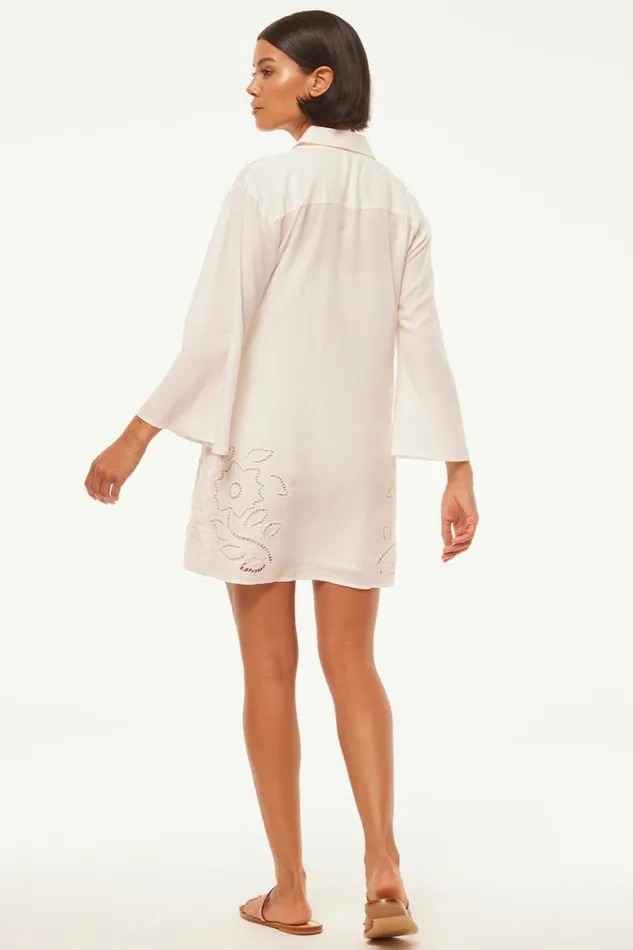 Women MISA Los Angeles Dresses MATIAS DRESS White Eyelet