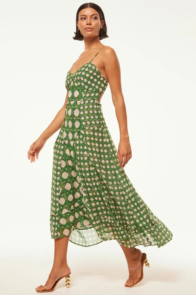 Women MISA Los Angeles Dresses MILA DRESS Rattan Tile Mix