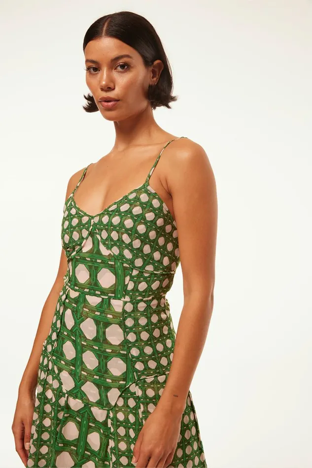 Women MISA Los Angeles Dresses MILA DRESS Rattan Tile Mix