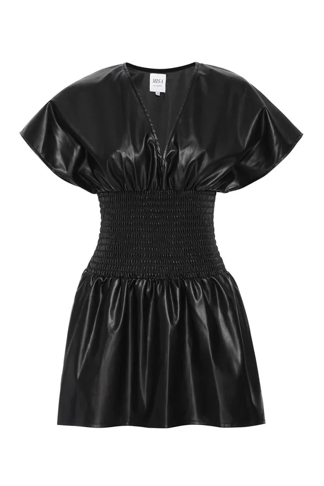 Women MISA Los Angeles Dresses MOUNIA DRESS Black