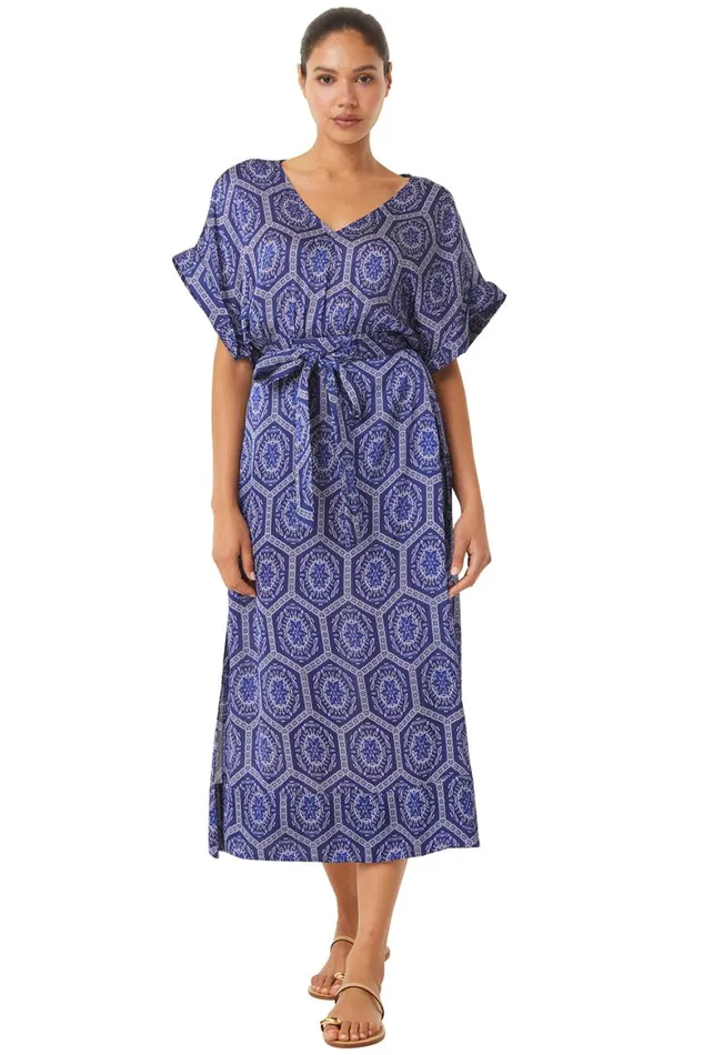 Women MISA Los Angeles Dresses NATALI DRESS Lapis Tile