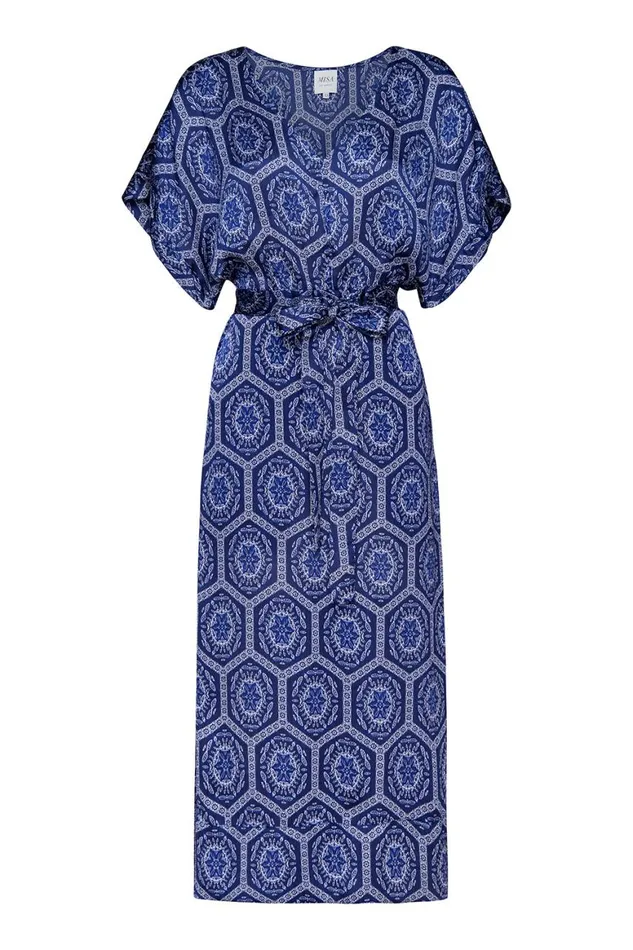 Women MISA Los Angeles Dresses NATALI DRESS Lapis Tile