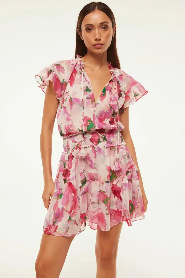 Women MISA Los Angeles Dresses NATALIA DRESS Garden Fuchsia