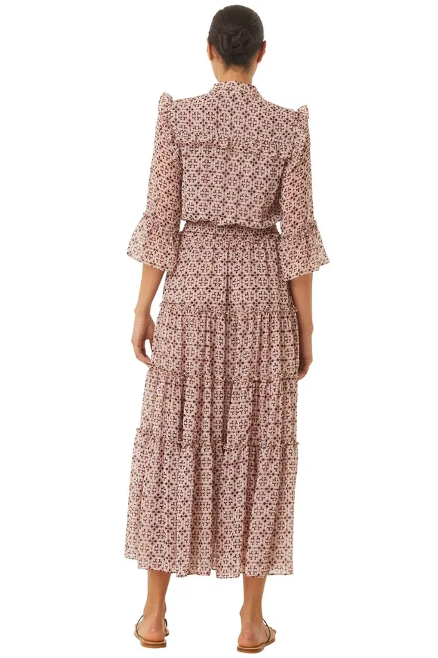 Women MISA Los Angeles Dresses PAMELINA DRESS Warm Winter Tile