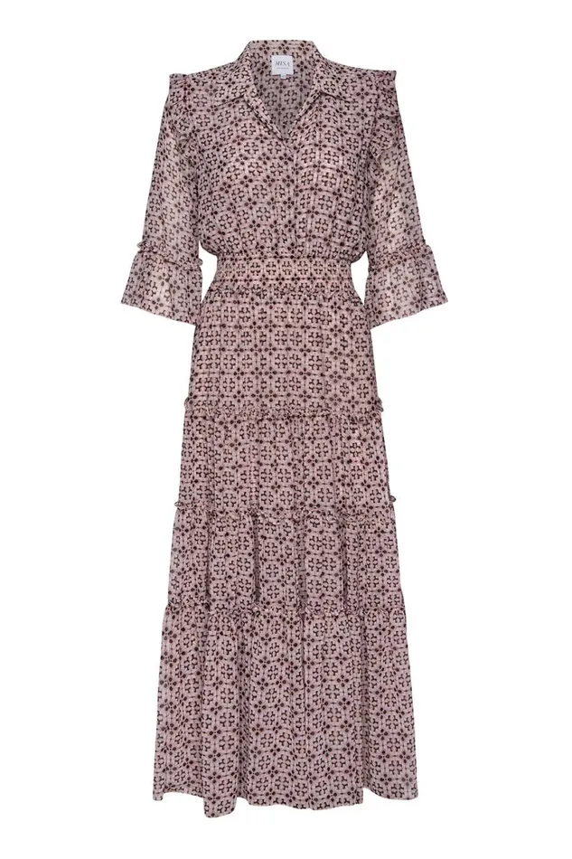 Women MISA Los Angeles Dresses PAMELINA DRESS Warm Winter Tile