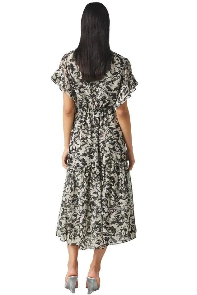 Women MISA Los Angeles Dresses RANJANA DRESS Tonal Abstract