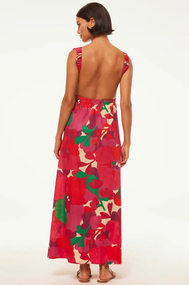 Women MISA Los Angeles Dresses ROSALIA DRESS Flora Rosada