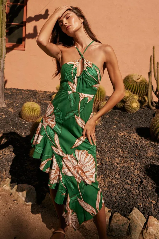 Women MISA Los Angeles Dresses VALERIA DRESS Cartagena Flora