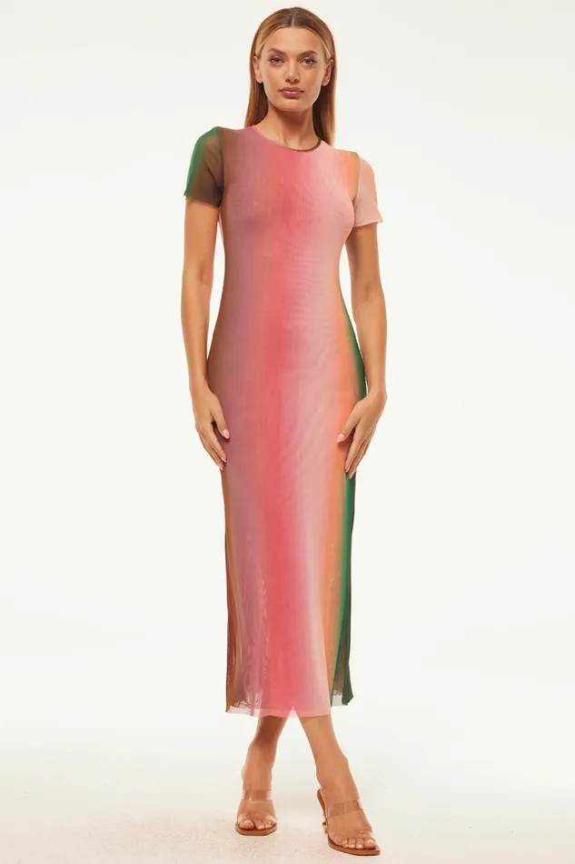 Women MISA Los Angeles Dresses VANESSA DRESS Cali Ombre