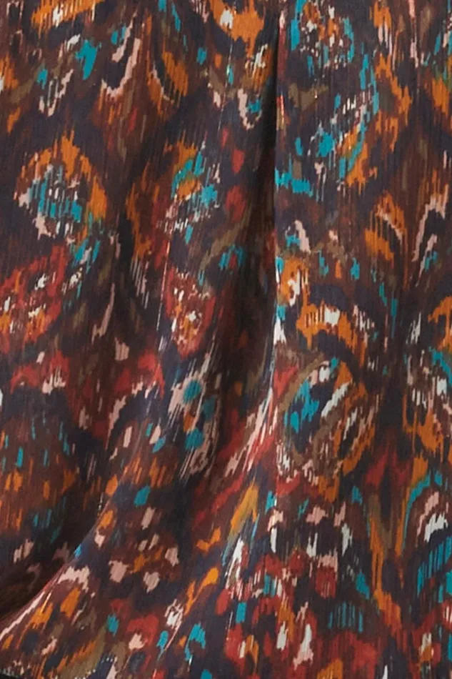 Women MISA Los Angeles Dresses VITTORIA DRESS Peacock Abstract