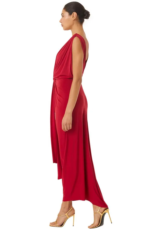 Women MISA Los Angeles Dresses XENIA DRESS Lipstick Red