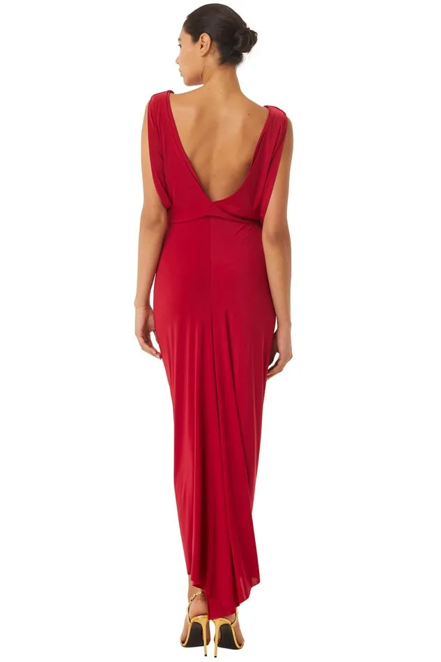 Women MISA Los Angeles Dresses XENIA DRESS Lipstick Red