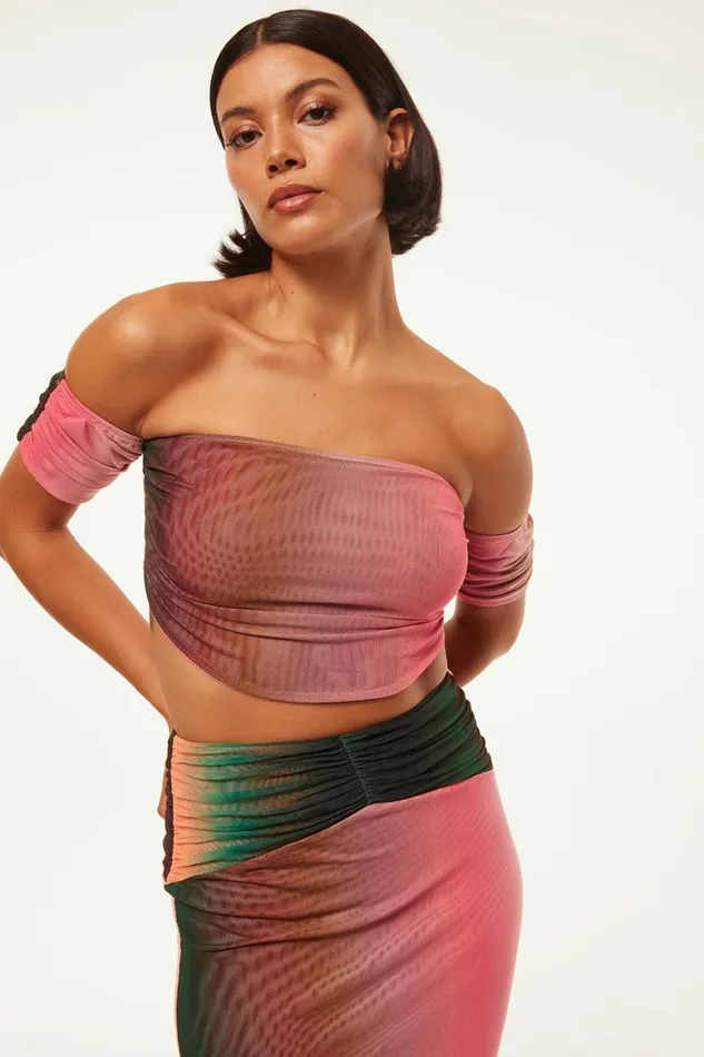 Women MISA Los Angeles Matching Sets DAVINA TOP Cali Ombre