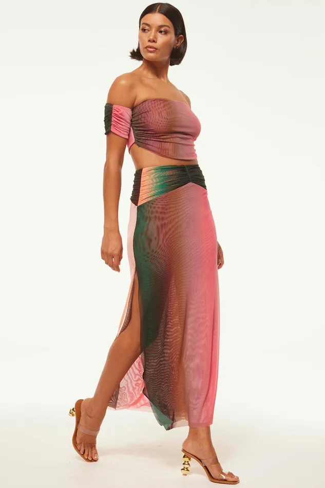 Women MISA Los Angeles Matching Sets DAVINA TOP Cali Ombre
