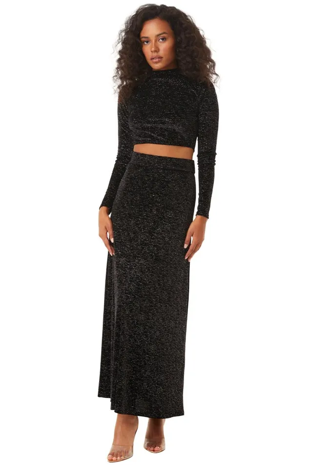 Women MISA Los Angeles Matching Sets EKAT SKIRT Astral Dusted