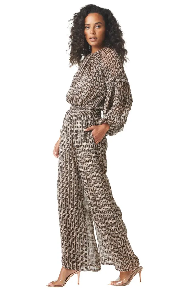 Women MISA Los Angeles Pants FREDA PANT Lattice Tile