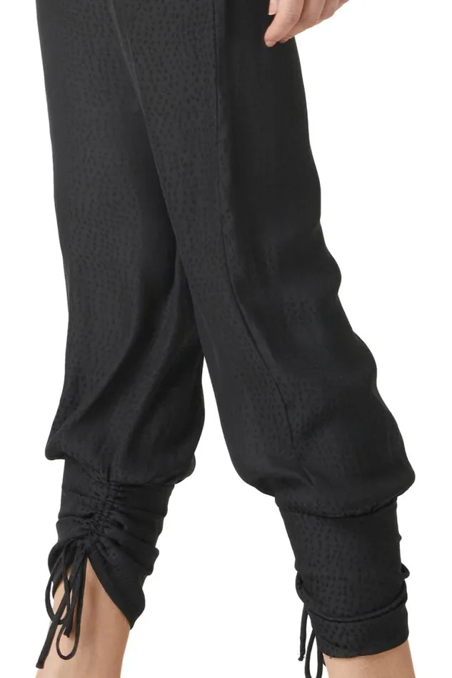 Women MISA Los Angeles Pants MARGOT PANT Black Dot Jacquard