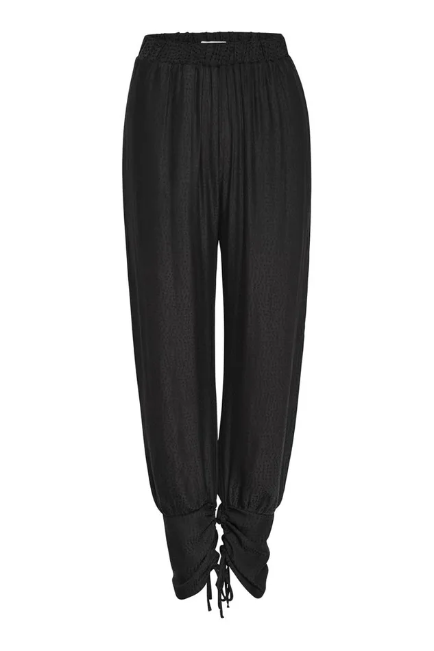 Women MISA Los Angeles Pants MARGOT PANT Black Dot Jacquard