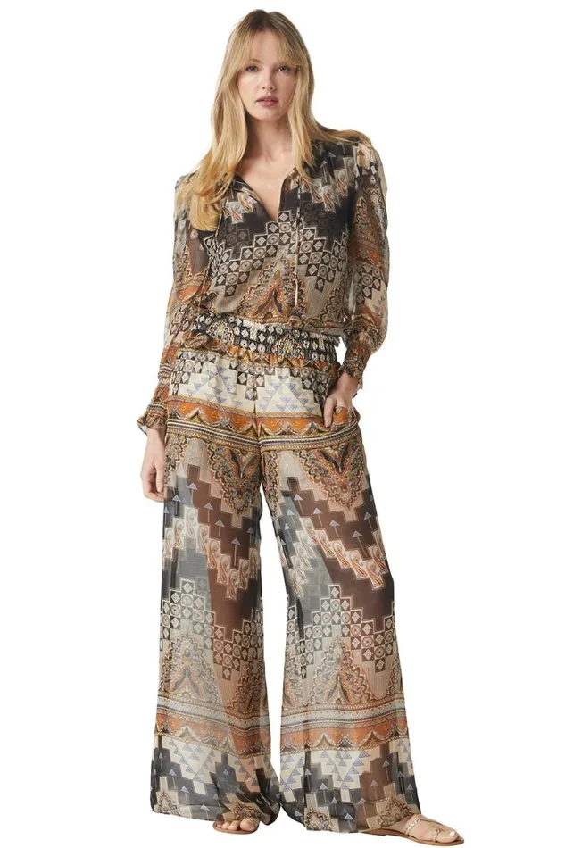 Women MISA Los Angeles Pants PIA PANT Alhambra Mosaic