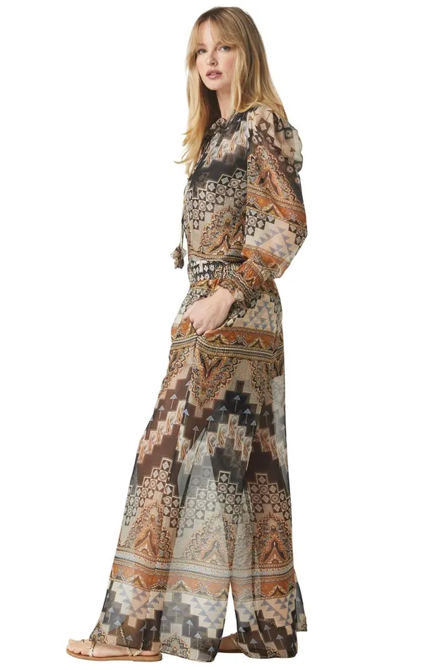 Women MISA Los Angeles Pants PIA PANT Alhambra Mosaic