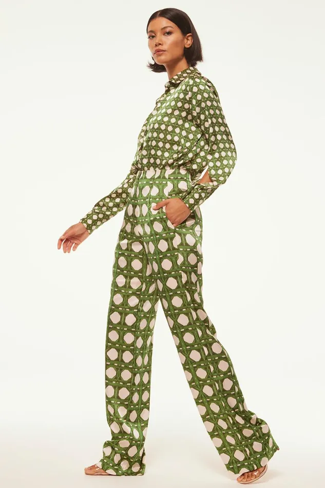 Women MISA Los Angeles Pants RITA PANT Rattan Tile