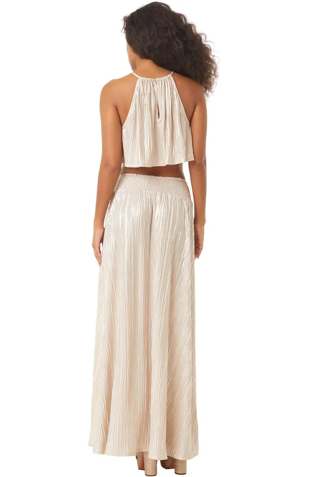 Women MISA Los Angeles Skirts and Shorts BALENA SKIRT Mother Of Pearl