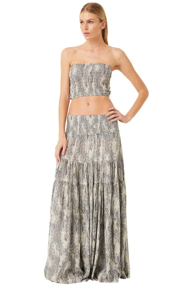 Women MISA Los Angeles Skirts and Shorts BAR SKIRT Spring Python