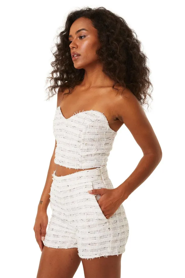 Women MISA Los Angeles Skirts and Shorts CHOUPETTE SHORT Winter White