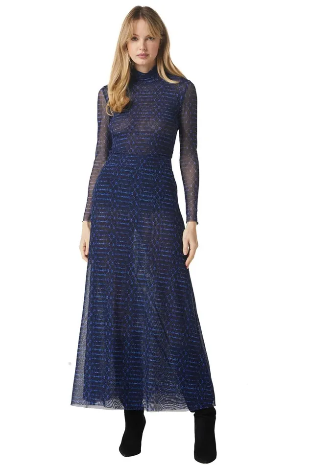 Women MISA Los Angeles Skirts and Shorts EKAT SKIRT Midnight Shibori
