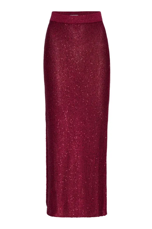 Women MISA Los Angeles Skirts and Shorts VERA SKIRT Lipstick Red