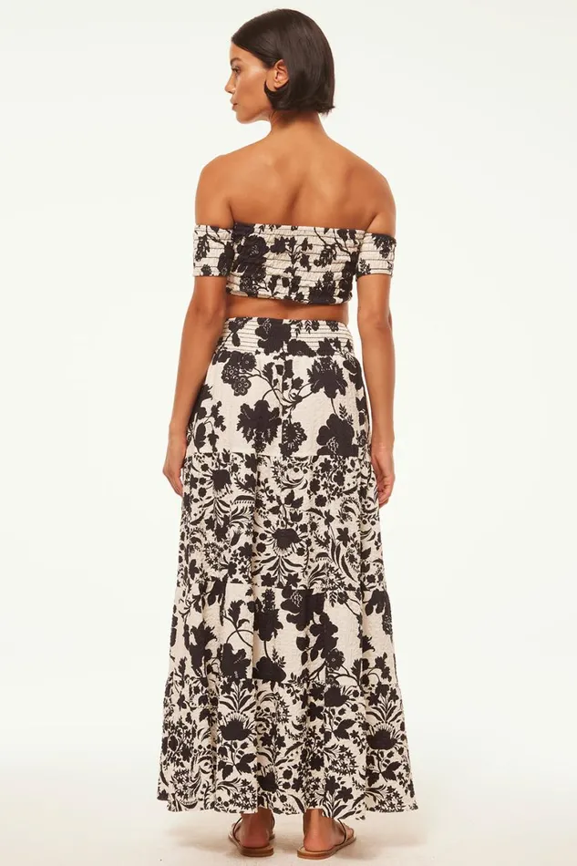 Women MISA Los Angeles Skirts and Shorts YELENA SKIRT Flora Negra