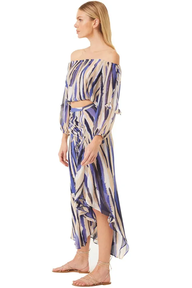 Women MISA Los Angeles Skirts and Shorts ZULIKA SKIRT Striped Instinct