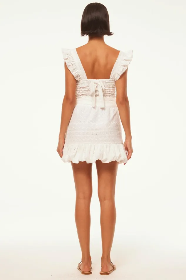 Women MISA Los Angeles Tops ABELIA TOP White Eyelet