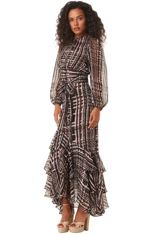 Women MISA Los Angeles Tops BEATRIZ TOP Holiday Abstraction