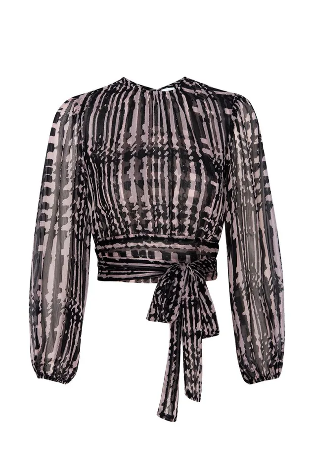 Women MISA Los Angeles Tops BEATRIZ TOP Holiday Abstraction