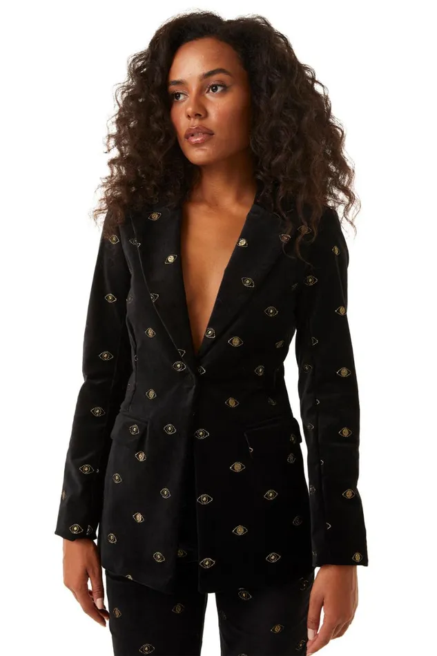Women MISA Los Angeles Tops BIANCA JACKET Black