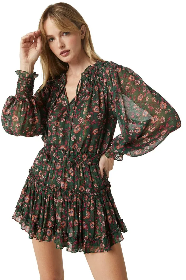 Women MISA Los Angeles Tops CLIO TOP Evergreen Blooms