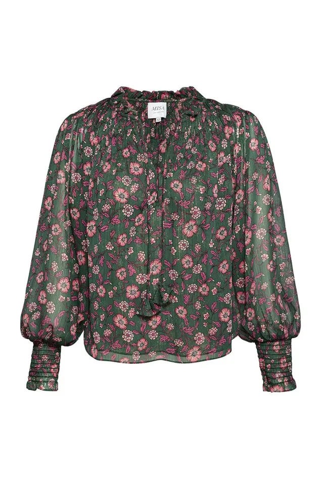 Women MISA Los Angeles Tops CLIO TOP Evergreen Blooms
