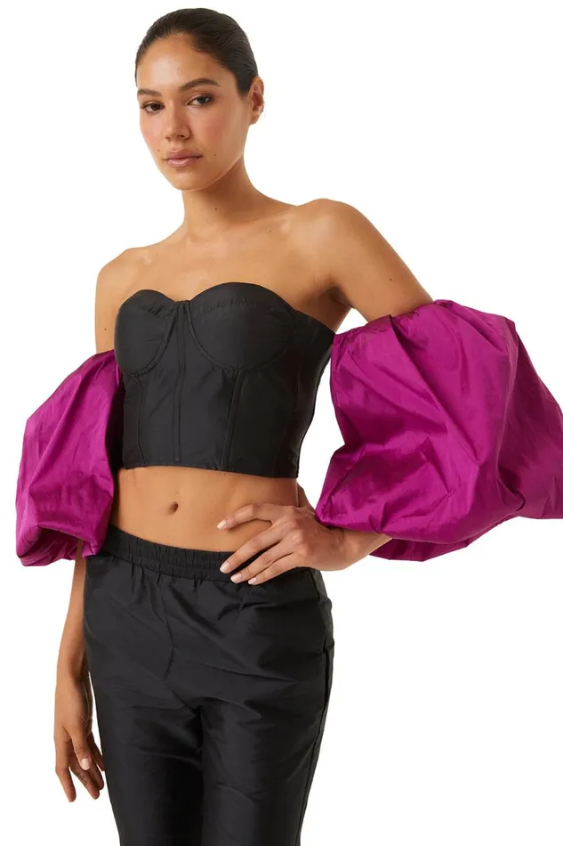 Women MISA Los Angeles Tops DITA TOP Blackmagenta