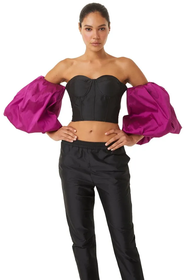 Women MISA Los Angeles Tops DITA TOP Blackmagenta