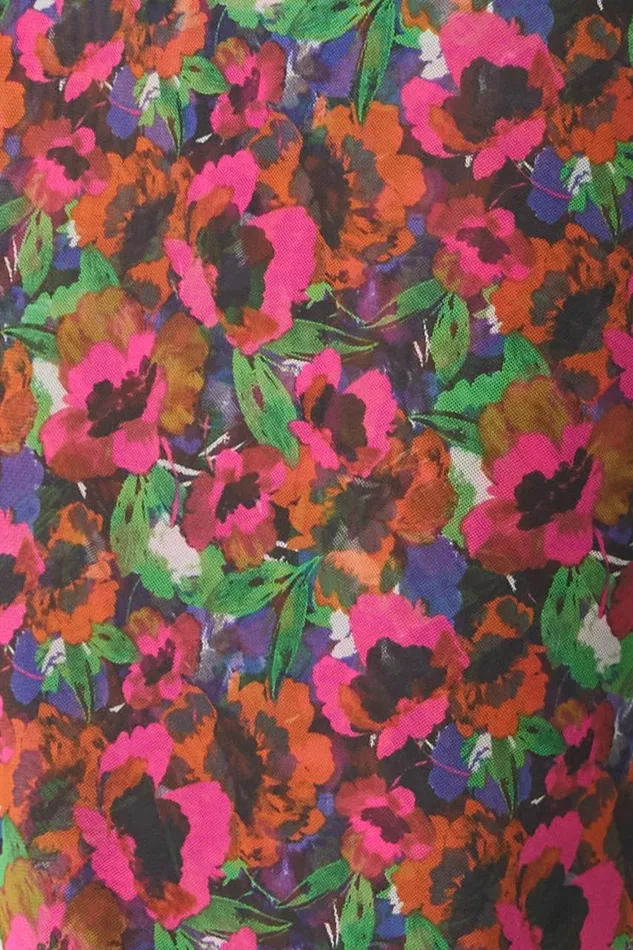 Women MISA Los Angeles Tops HAYWORTH BODYSUIT Jewel Tone Flora