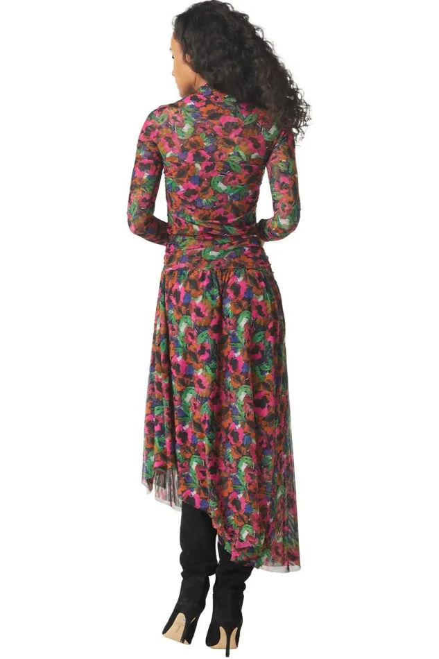 Women MISA Los Angeles Tops HAYWORTH BODYSUIT Jewel Tone Flora