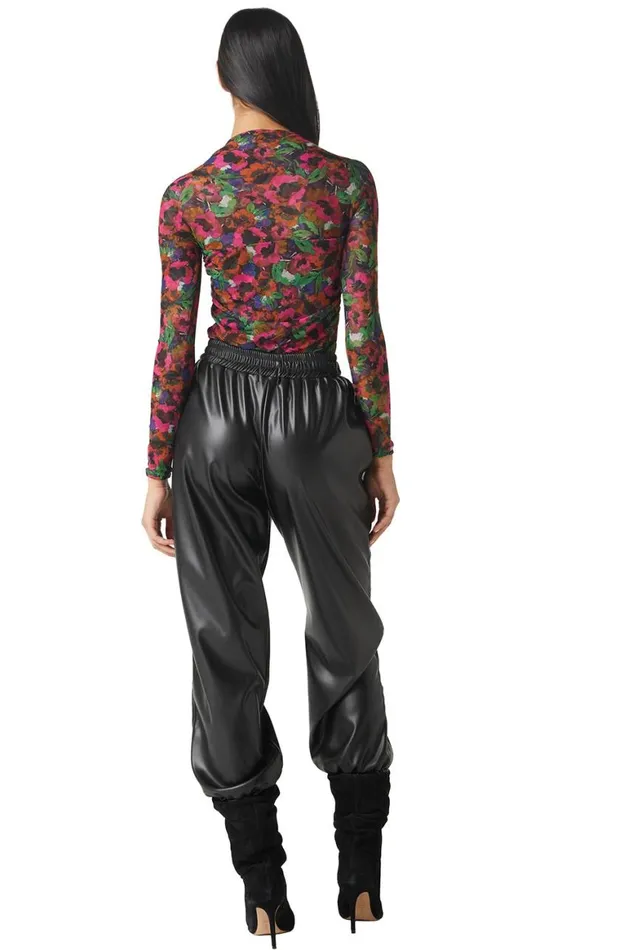 Women MISA Los Angeles Tops HAYWORTH BODYSUIT Jewel Tone Flora