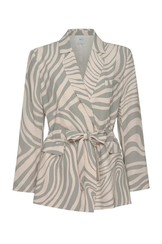 Women MISA Los Angeles Tops KELSEY JACKET Ivory