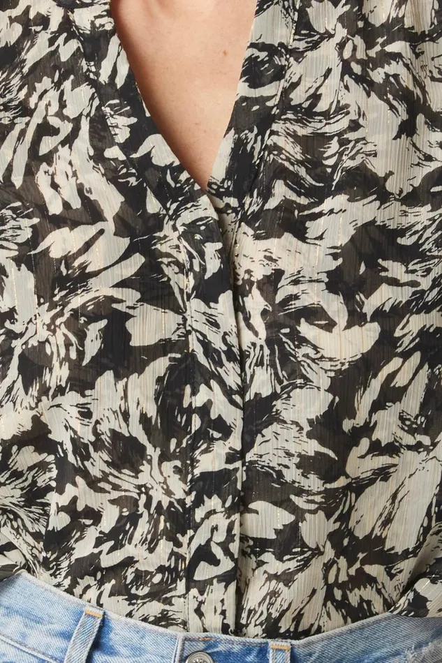 Women MISA Los Angeles Tops LIVIA TOP Tonal Abstract