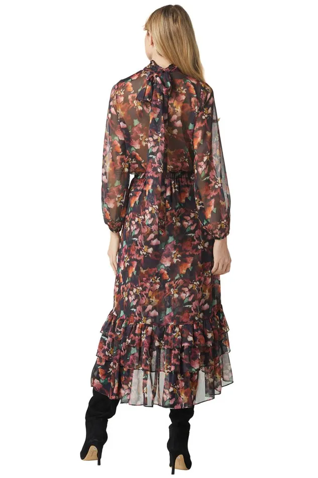 Women MISA Los Angeles Tops LULU TOP Libra Fleur Chiffon